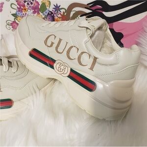 Off-White Sneakers with Signature Stripe